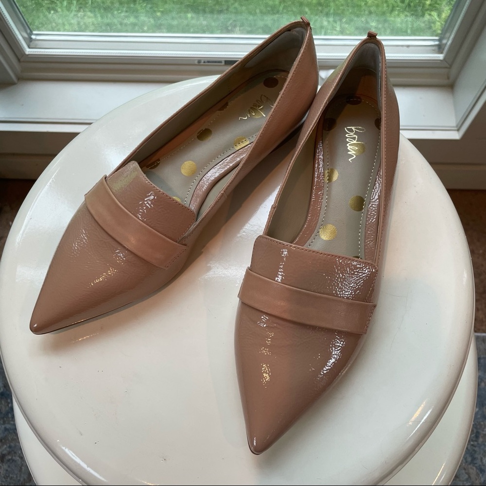 Boden Pink Patent Leather Flats Size 8.5 (Euro 39.5)